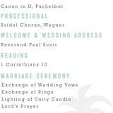 "Passport" - Wedding Programs in Seafoam by Sarah Curry - Detail