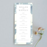 "Reverie" - Wedding Programs in Periwinkle by Sara Hicks Malone - Front