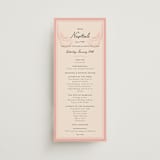 "Velvet Cherry" - Wedding Programs in Cherry by Sarah Rosenthal - Front