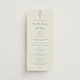 "Pair of Calla Lilies" - Wedding Programs in Sage by Leah Bisch - Front