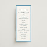"The Emma" - Wedding Programs in Cerulean by Kristie Kern - Front