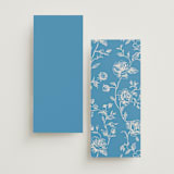 "The Emma" - Wedding Programs in Cerulean by Kristie Kern - Back of Card Options