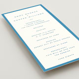 "The Emma" - Wedding Programs in Cerulean by Kristie Kern - Detail