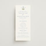 "Patterned florals" - Wedding Programs in Powder by Creo Study - Front