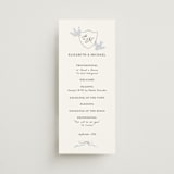 "Birds of Paradise" - Wedding Programs in Cloud by Helena Vitto - Front