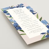 "Irises" - Wedding Programs in Natural by Everett Paper Goods - Detail