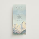 "The Valley" - Wedding Programs in Summer by Petra Kern - Front