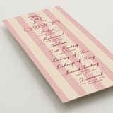 "Thompson" - Wedding Programs in Rose by Jennifer Lew - Detail