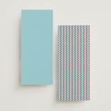 "Vivid" - Wedding Programs in Sky by Kelly Watkins - Back of Card Options