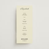 "The Eternal" - Wedding Programs in Butter by Helena Vitto - Front