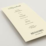 "The Eternal" - Wedding Programs in Butter by Helena Vitto - Detail