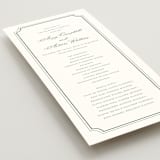 "Avery" - Wedding Programs in Sage by Jennifer Postorino - Detail