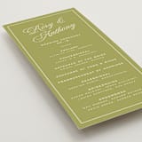 "rory" - Wedding Programs in Olive by Ellen Schlegelmilch - Detail