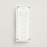 "Pillowy border" - Wedding Programs in Ocean by Creo Study - Front