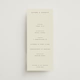 "Nonnette" - Wedding Programs in Vanilla by Blustery August - Front