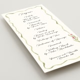 "Barolo" - Wedding Programs in Deep Blush by Pati Cascino - Detail