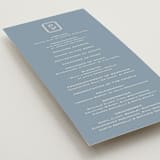 "Bevel Monogram" - Wedding Programs in French Blue by Carolyn MacLaren - Detail