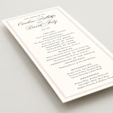 "Nola" - Wedding Programs in Peony by Megan Davis - Detail