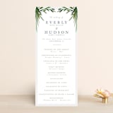 "Botanical Frame" - Wedding Programs in Fern by Kate Ahn - Front