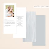 "Botanical Frame" - Wedding Programs in Fern by Kate Ahn - Back of Card Options