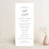 "Nothing Compares To You" - Wedding Programs in Cream by Design Lotus - Front