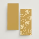 "Vintage Label" - Wedding Programs in Butter by Nazia Hyder - Back of Card Options