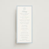 "Scripted" - Wedding Programs in Capri by Creo Study - Front
