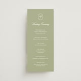 "Summer Fields" - Wedding Programs in Petal by Lisa Joanna Harrison - Front
