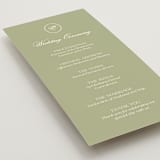"Summer Fields" - Wedding Programs in Petal by Lisa Joanna Harrison - Detail
