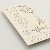 "whimsey floral" - Wedding Programs in English Garden by Phrosné Barwood - Detail