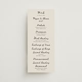 "simple monogram" - Wedding Programs in Lace by Cass Loh - Front