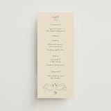"The Swan" - Wedding Programs in Buttercream by Helena Vitto - Front