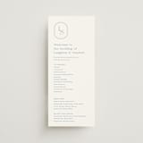 "Leighton" - Wedding Programs in Lakeshore Blue by Jennifer Postorino - Front