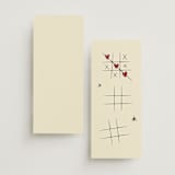"Modern Love" - Wedding Programs in Champagne by Helena Vitto - Back of Card Options