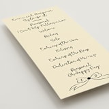 "Modern Love" - Wedding Programs in Champagne by Helena Vitto - Detail