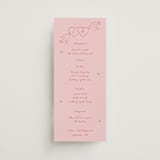 "The Bird Song" - Wedding Programs in Peach by Helena Vitto - Front