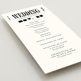 "Bold Stack" - Wedding Programs in Noir by Alethea and Ruth - Detail