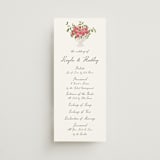 "Villa" - Wedding Programs in Azalea by Everett Paper Goods - Front