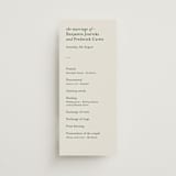 "Editorial" - Wedding Programs in Forest by Bethan - Front
