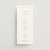"Tuscany" - Wedding Programs in Ink by Blustery August - Front