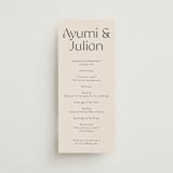 "Ayumi" - Wedding Programs in Ivory by Melanie Kosuge - Front