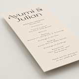 "Ayumi" - Wedding Programs in Ivory by Melanie Kosuge - Detail