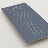 "Ritzy" - Wedding Programs in French Blue by Nicoletta Savod - Detail