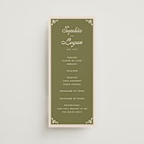 "Victorian Chic" - Wedding Programs in Garnet by Morgan Kendall - Front