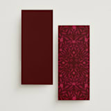 "Victorian Chic" - Wedding Programs in Garnet by Morgan Kendall - Back of Card Options