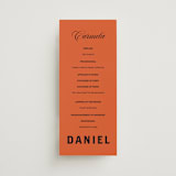 "Bold and Demure" - Wedding Programs in Amaro by Claire - Front
