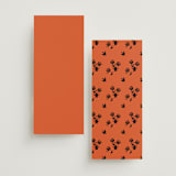 "Bold and Demure" - Wedding Programs in Amaro by Claire - Back of Card Options