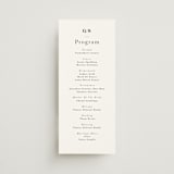 "monogram square" - Wedding Programs in Charcoal by Lori Wemple - Front