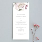 "romantic bouquet" - Wedding Programs in Plum by Phrosné Barwood - Front