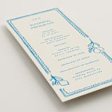 "Mediterraneo" - Wedding Programs in Ocean by Pati Cascino - Detail